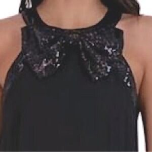 Signature by Robbie Bee Sequined Bow Dress